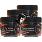 Guzzy Süper Belly Fatburner Sweat Enhancer Kadınlar Için Krem 4X100 ml + 1 Adet Jel ile - 1Paket