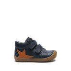 GV23013 Kifidis-Kids İlk Adım Unisex Çocuk Deri Ayakkabı 20-24 Mavi 22-23