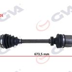 Gva 4411001 Sol Megane II 1.4/1.6 16 V-1.5 Dci 02-08 673 mm Komple Aks