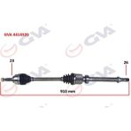Gva 4414320 Sağ Clio IV 1.5 Dci 12- 75-90Hp Komple Aks