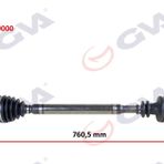 Gva 4419000 Sağ Dacia Logan-Sandero 1.5 Dci 04-12 760 mm Komple Aks
