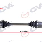 Gva 4419005 Sol Dacia Sandero Stepway II 12- 1.5 Dci 656 mm Komple Aks