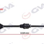 Gva 4419020 Sağ Master-Movano II 2.5d 98-10 Abs'li 51 Diş 1118 mm Komple Aks