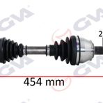 Gva 4421021 Sol Palio-Albea 1.3 Mtj 03-07 454 mm Komple Aks