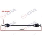 Gva 4429010 Sağ Doblo 1.9D 01 934 mm Komple Aks