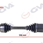 Gva 4429051 Sol Doblo 1.6 Mjt At/Mt 10- 596 mm Komple Aks