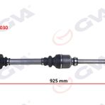 Gva 4443030 Sağ Partner/C4 1.6 Hdi 09 307 1.4/1.6 Hdi 925 mm Komple Aks