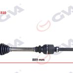 Gva 4443310 Sağ P301-Elysee 12- 1.6 Hdi 889 mm Komple Aks