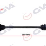 Gva 4490110 959 mm Vectra B 1.6İ Abs'li Sağ Komple Aks