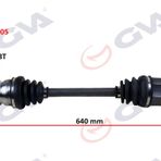 Gva 4491005 640 mm Accent Abs'li 48 Diş Sol Komple Aks