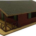 Gvn Art 1:72 Ölçek Ev Verandalı Dağ Evi Maket