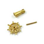 Gvn Art 5750239 Pirinç Gemi Kaideli Dümen Çarkı 14 mm Maket