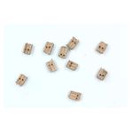 Gvn Art Gemi Ahşap Makara : Çift Dil Boyutu 3x4x5 mm 10 Adet Palanga N:13M Maket