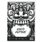 Gvn Art Üstten Spiralli Ivory 140 gr A3 30 Yaprak Eskiz Defteri