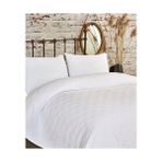 Gvn Home Tekstil Tek Kişilik Beyaz Dama Desenli Pike. Damalı Otel Pikesi 160 x 230