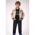 Gvn Kids Erkek Çocuk 3’lü Kombin Takım (Ceket + Sweatshirt + Kot Pantolon) - 3 Yaş - 02S-Bej