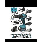 GVN PROTOOLS 7 Başlıklı Set Spiral Taşlama Somun Sıkma Tilki Kuyruğu Dal Budama Akülü Vidalama Hava Pompası Hilti
