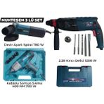 GVN PROTOOLS Profesyonel 3'lü Muhteşem Set - 2.28 Kırıcı Delici Hilti 1200 W, Devir Ayarlı Spiral 780 W ve Somun Sıkma 600 Nm