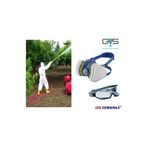 GVS ABEK1P3 Tarım İlaçlama (Pestisit) Yarım Yüz Gaz Maskesi (Filtre İle Birlikte)+Goggle Gözlük