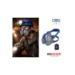 GVS Elipse P3 R D Aktif Karbonlu Yarım Yüz Gaz Maskesi XL Beden (Filtre İle Beraber)