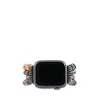 Gwelry Coconut Stretchy 42/49 mm Apple Watch Uyumlu Siyah Erkek Akıllı Saat Kordon