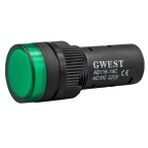 Gwest 16-Y 220V 16 mm Yeşil Led'li Sinyal Lambası