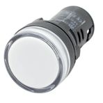 Gwest 22-24V-B 24V 22 mm Beyaz Led'li Sinyal Lambası