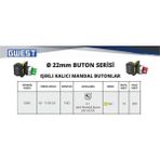 Gwest A5-11XD-24 1NO Led Işıklı Kalıcı Mandal Buton