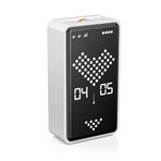 GWORKE GT-3 Dijital Kum Saati Pomodoro Zamanlayıcı 1-99 dk, LED Ekran, Çevir Başlat Yerçekimi Sensörü, Mıknatıslı, USB-C Şarjlı, Sessiz ve Alarmlı Mod (Beyaz)