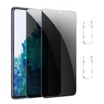GXAYZ 【2 + 2 adet】Samsung Galaxy S20 FE 5G için görüş koruma folyosu, gizlilik zırhlı koruma camı, gözetleme önleyici folyo, anti spy koruyucu cam