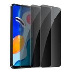 GXAYZ 【2 adet】 Xiaomi Redmi Note 11/11S için görüş koruma folyosu, gizlilik zırhlı koruma camı, gözetleme önleyici folyo, anti spy koruyucu cam