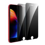 GXAYZ 【2 adet】iPhone 7/8 Plus için görüş koruma folyosu, gizlilik zırhlı koruma camı, gözetleme önleyici folyo, anti spy koruyucu cam