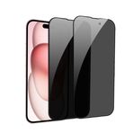 GXAYZ 【2'li Paket】iPhone 15 Pro Max için Gizlilik Ekranı, Gizlilik Zırh Camı, Gözetleme Önleyici Gizlilik Ekranı, Casus Karşıtı Cam