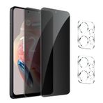 GXAYZ 【4 adet】 Xiaomi Redmi Note 12 4G için görüş koruma folyosu, gizlilik zırhlı koruma camı, [2 x casus önleyici koruyucu cam + 2 x kamera koruması] gözetleme engelleyici folyo, anti spy koruyucu