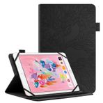 GXLONG Ooboom Evrensel Kılıf, Tüm 9,7 inç 10,1 inç Android Tabletler için, Hayat Ağacı Desenli Açılır Akıllı Kapak Cüzdan PU Deri Çanta Kart Yuvalı Çok Açılı Stand Elastik Bant - Siyah