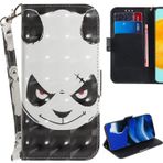 GXLONG Ooboom Kılıf, Xiaomi Mi 11 Lite 4G/5G için, 3D Manyetik Kapaklı Cüzdan Kılıf, PU Deri Destek Çubuk, Fatura Bölmeli Kart Yuvaları ile Bilek Kayışı - Kızgın Panda
