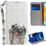 GXLONG Ooboom Xiaomi Mi 11 Lite 4G/5G için Kılıf, 3D Manyetik Kapaklı Cüzdan Kılıf, PU Deri Destek Çubuk, Fatura Bölmeli Kart Yuvaları ile Bilek Kayışı - Köpek