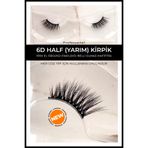 GXMPRO Cat Eye Lashes Kedi Gözü İpek Takma Kirpik - Half Köşelere Takılan (Yarım Boy) Takma Kirpik
