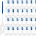 GXXMEI 400 adet çift kullanımlı interdental fırçalar yumuşak silikon diş seçtikleri kürdan diş fırçası, diş ipi fırçası temizlik için ortodontik tel diş fırçası temiz aracı