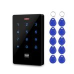 GXY IP68 Su Geçirmez RFID 125 KHz Bağımsız Erişim Kontrolü Dokunmatik Ekran Panelli Tuş Takımı + 10 adet RFID Anahtarlık, Kapı Erişim Kontrolü, 3000 kullanıcı kapasitesi