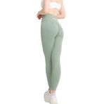 gymhams Kalçası Büzgülü Kalça Şekillendirici Push Up Yüksek Bel Toparlayıcı Spor Fitness Yoga Tayt (yeşil, L/XL)
