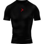 Gymhard Red Pro+ Compression Erkek Tişört Slim Fit Düz Desenli Nefes Alabilir Kumaş - Siyah