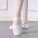 Gymo Dancewear Kadın Bale Patiği Beyaz Super Comfort Esnek Tabanlı Konforlu Tasarım