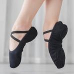 Gymo Dancewear Kadın Bale Patiği Siyah Hafif ve Esnek Yapısıyla Dans İçin İdeal Seçim