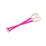 Gymo Ritmik Cimnastik Labut 41cm Beyaz-Pembe