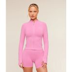 Gymshark Soft Sculpt Fermuarlı Şekillendirici Kadın Spor Ceket - 2XL - Pembe