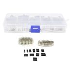 GYZOUKA 620 Adet 2.54mm Sıkma Pimi Terminal Kiti Konut Çeşitleri 18 26AWG Tel Ölçer 250 V 3A Breadboard'lar Için