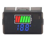 GYZOUKA Dijital Akü Monitörü Araç Akü Gerilim Ölçer Araba Motosiklet Gemisi Için LED Gerilim Göstergesi Ile 8-100 V (Mavi Arka Işık)