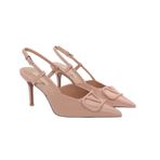 Gzhmman High Heels Sivri Uçlu Kapalı Burun Apricot Kadın Topuklu Ayakkabı