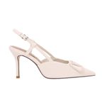 Gzhmman High Heels Sivri Uçlu Kapalı Burun White Kadın Topuklu Ayakkabı